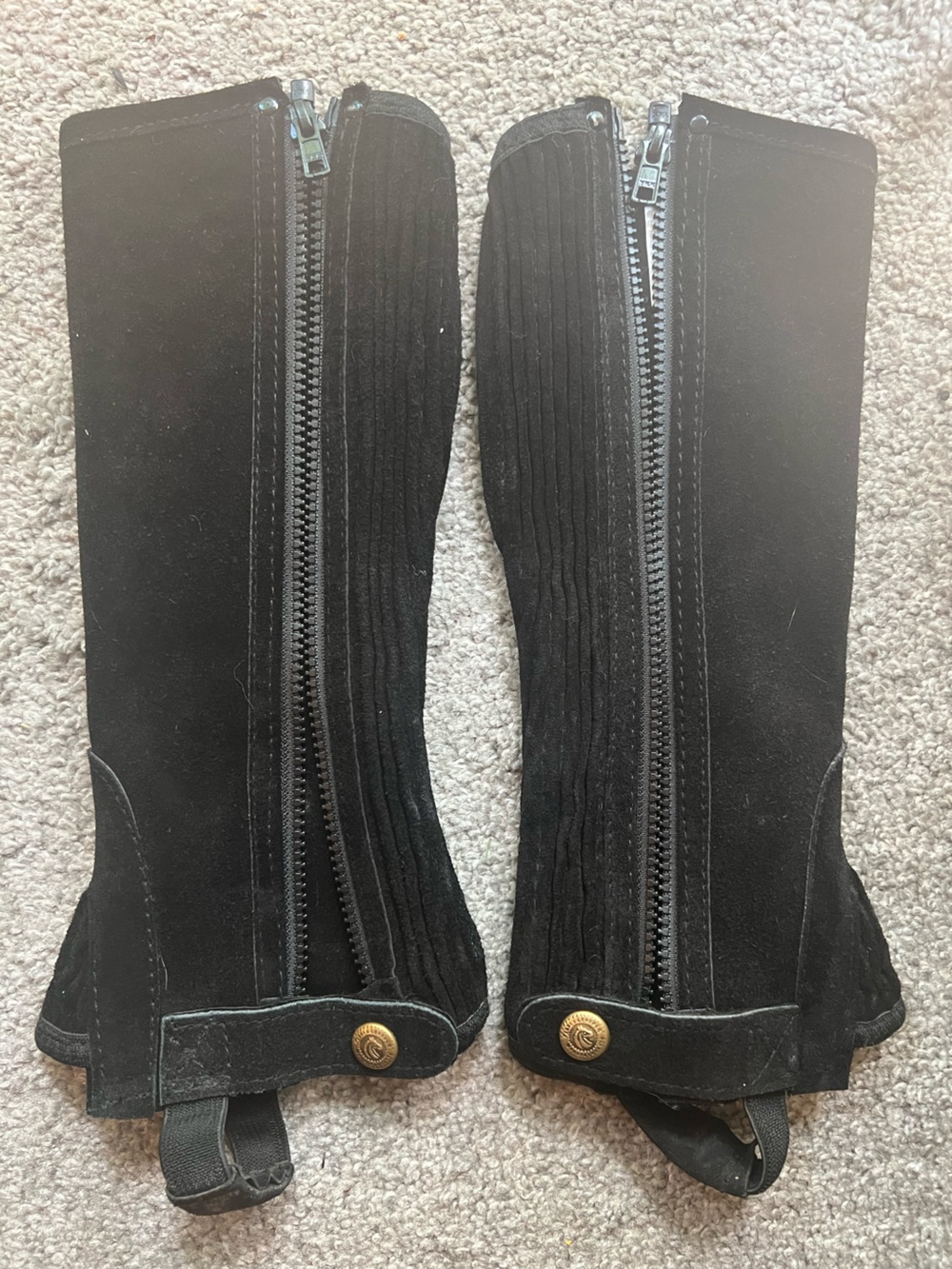Kids Suede Half Chaps